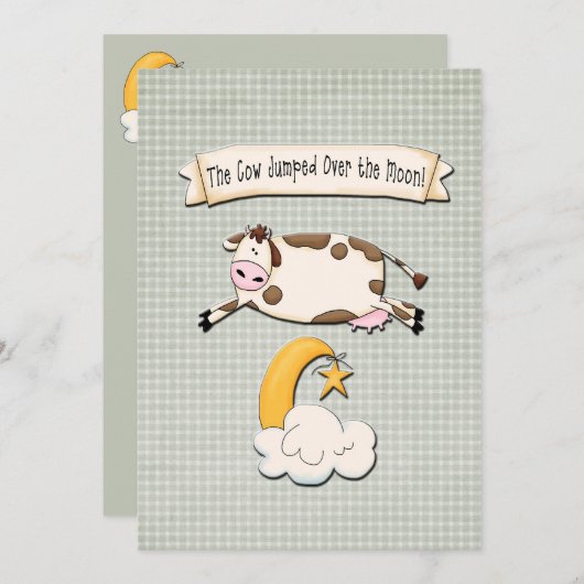 De Koe trok over de maan Aankondiging (Voorkant / Achterkant)