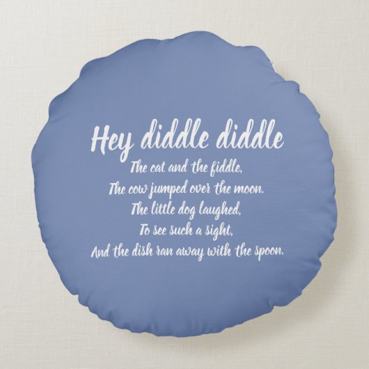 De Koe trok over de maan Rond Kussen (Achterkant)