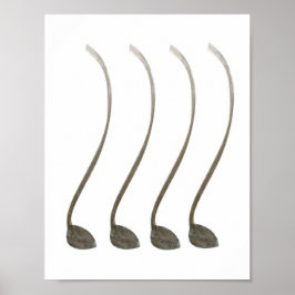 De Koe van de staart houdt de boerenveer rond de g Poster