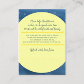 De koe van de vertoning sprong over de maankunst informatiekaartje (Achterkant)