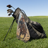 De Koe van de Viking Highland, Golfhanddoek (Groen)