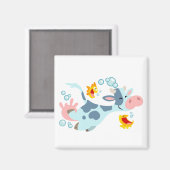 De Koe van de Zee en de Kop van de Vis Magneet (Voorkant / Achterkant)