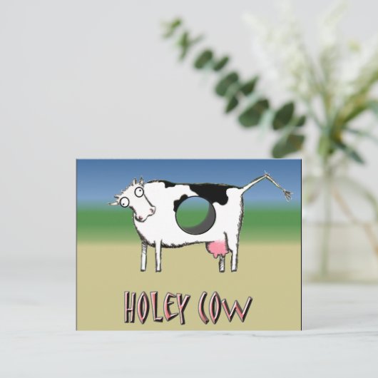 De Koe van Holey Briefkaart (Staand voorkant)