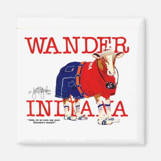 De Koe van Wander Indiana Magneet (Voorkant)