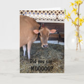 DE KOE VRAAGT: "HEB IK MOO GEZEGD?"/HOU OOK VAN JO KAART (Gele Bloem)