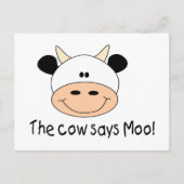 De Koe zegt Moo Briefkaart (Voorkant)