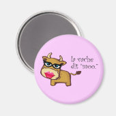 "De koe zegt moo" Magnet (Voorkant / Achterkant)