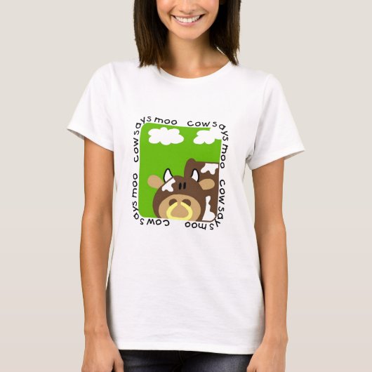 De koe zegt Moo T-shirts en Giften (Voorkant)