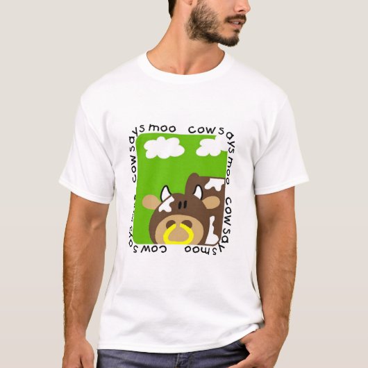 De koe zegt Moo T-shirts en Giften (Voorkant)