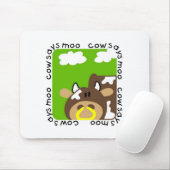 De koe zegt Moo T-shirts en Giften Muismat (Met muis)