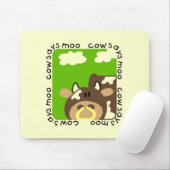 De koe zegt Moo T-shirts en Giften Muismat (Met muis)