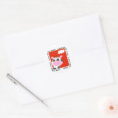 De koe zegt Moo T-shirts en Giften Ronde Sticker (Envelop)