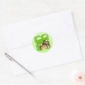 De koe zegt Moo T-shirts en Giften Ronde Sticker (Envelop)
