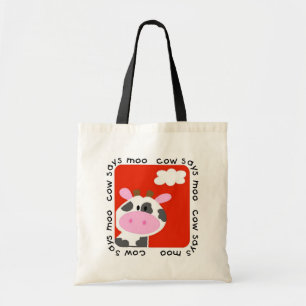 De koe zegt Moo T-shirts en Giften Tote Bag