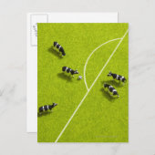 De koeien die voetbal spelen briefkaart (Voorkant / Achterkant)