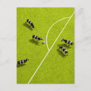 De koeien die voetbal spelen briefkaart