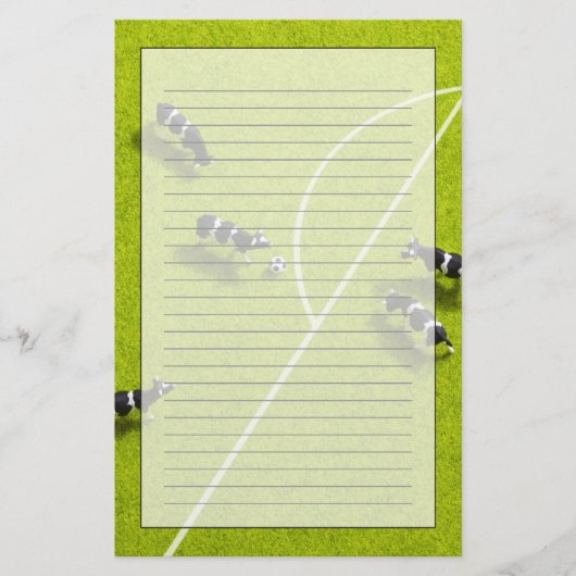 De koeien die voetbal spelen briefpapier (Voorkant)