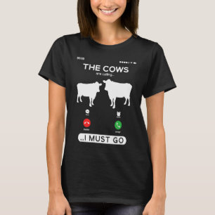De Koeien noemen me dat ik met een grappige Koe mo T-shirt