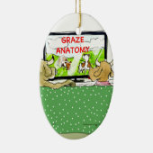 De Koeien Onterechten Grappig Keramisch Ornament (Rechts)