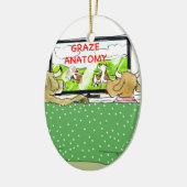 De Koeien Onterechten Grappig Keramisch Ornament (Links)