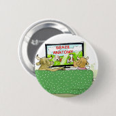 De Koeien Onterechten Grappig Ronde Button 5,7 Cm (Voorkant /achterkant)