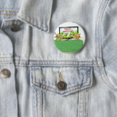 De Koeien Onterechten Grappig Ronde Button 5,7 Cm (In situ)