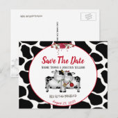 De Koeien van de Wondenweddenschap sparen het Brie Aankondigingskaart (Voorkant / Achterkant)