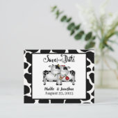 De Koeien van het Thema van het boerderij sparen h Aankondigingskaart (Staand voorkant)