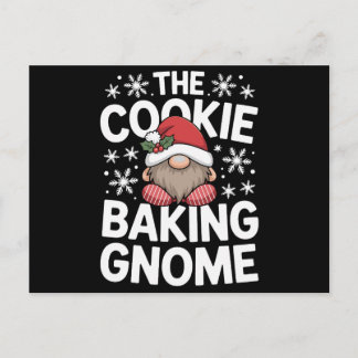 De Koekjes Bakende Kabouter Kerst Holly Sneeuwvlok Feestdagenkaart