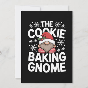 De Koekjes Bakende Kabouter Kerst Holly Sneeuwvlok Kaart