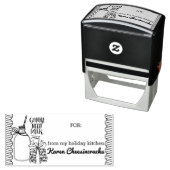 De koekjes die van Kerstmis van de melk van de Zelfinktende Stempel (In situ)