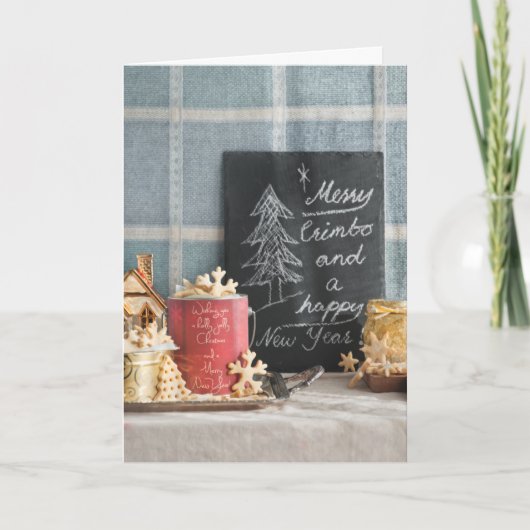 De koekjes of de koekjes van Kerstmis Feestdagen Kaart (Voorkant)