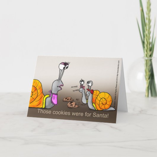 De Koekjes van de kerstman Feestdagen Kaart (Voorkant)