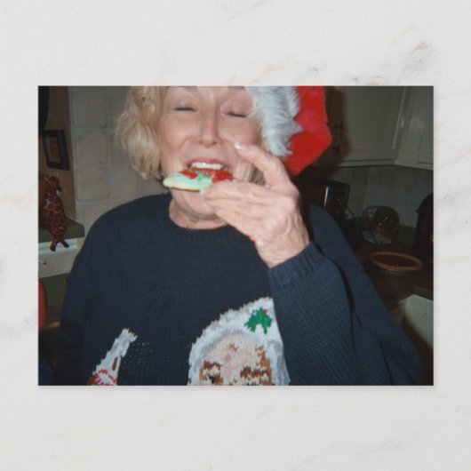 De Koekjes van de kerstman Feestdagenkaart (Voorkant)