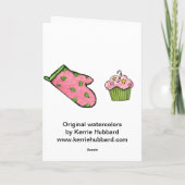 De Koekjes van het Baksel van de sneeuwman Feestdagen Kaart (Achterkant)