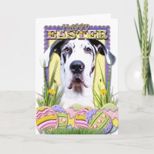 De Koekjes van het Paasei - Great dane - Baron Feestdagen Kaart (Voorkant)