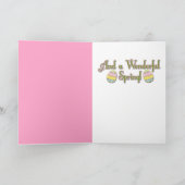 De Koekjes van het Paasei - Poedel - Roze Feestdagen Kaart (Binnen)