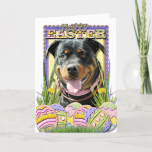 De Koekjes van het Paasei - Rottweiler Feestdagen Kaart