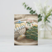 De koekjes van Kerstmis en van de Chanoeka op Feestdagenkaart (Staand voorkant)