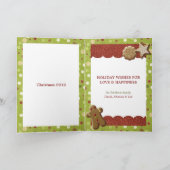 De koekjes van Kerstmis Feestdagen Kaart (Binnen)
