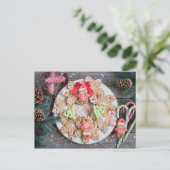 De Koekjes van Kerstmis Feestdagenkaart (Staand voorkant)