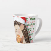 De koekjes zijn van mij Kerst Egel Latte Mok (Rechterhoek)