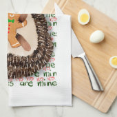 De koekjes zijn van mij, Kerst egel Theedoek (Quarter Fold)