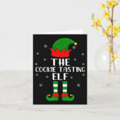 De Koekkerst van Elf Kerstparty het Overeenkomende Kaart (Gele Bloem)