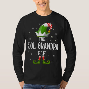 De Koel opa Elf familie komt met Kerstmis overeen T-shirt