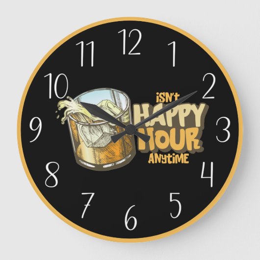 de koele bar van het huis of bar gelukkig uur grote klok (Voorkant)