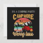 de koele camping partij voegt informatie toe kaart (Voorkant)