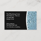 De koele Dienst van het Waterdruppels Loodgietersw Visitekaartje (Voorkant)