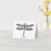 De koele Diva van de Libel Kaart van de Nota van (Gele Bloem)