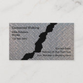 De koele Gebarsten Dienst van het Metaallassen Visitekaartje (Voorkant)